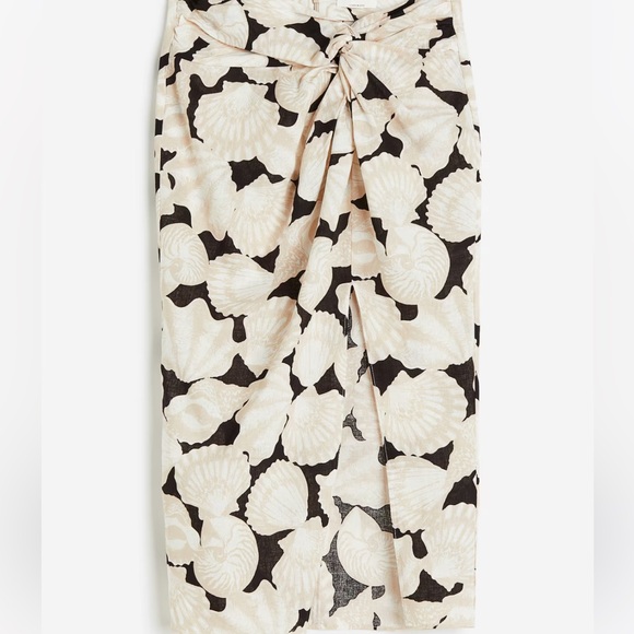 Linen Cotton blend top and skirt - Picture 3 of 10